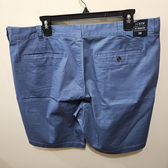 J Crew Men's Navy Blue Cotton Office Casual Preppy Chino Shorts Size 38 - Picture 6 of 12
